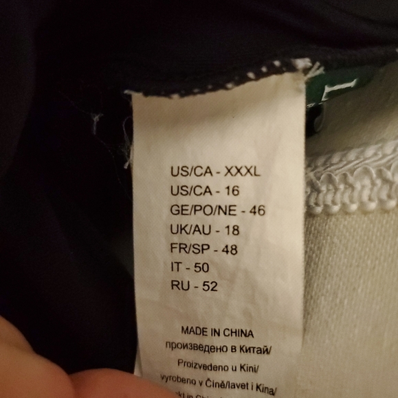 Ralph Lauren Black Ruffle V-Neck Tankini Top Size 16 - Picture 3 of 6